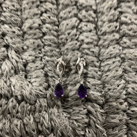 Amythest earrings - Picture 1 of 6